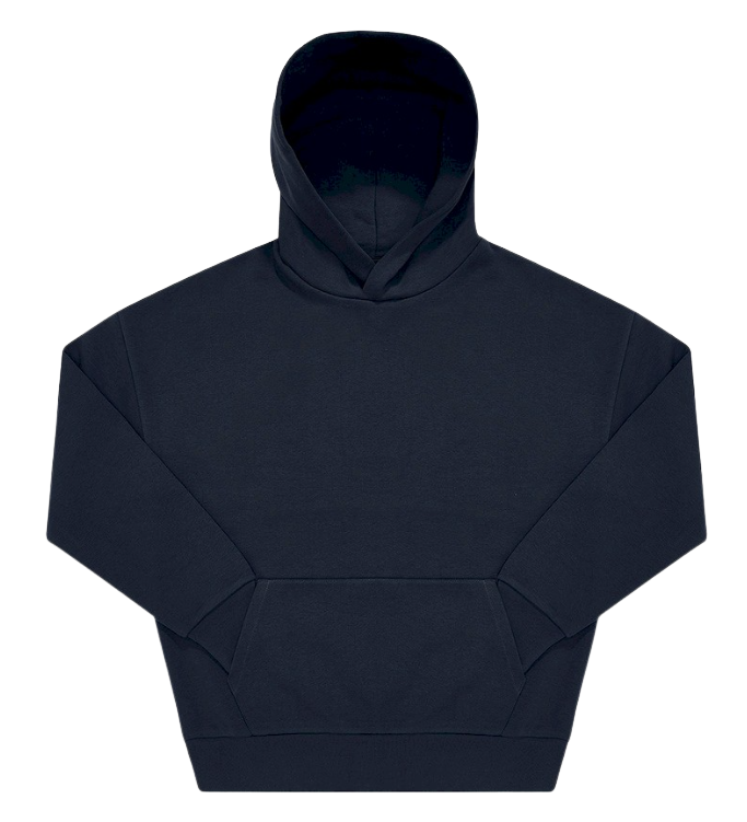 Bluza Oversize Unisex z kapturem z małym haftem pupila