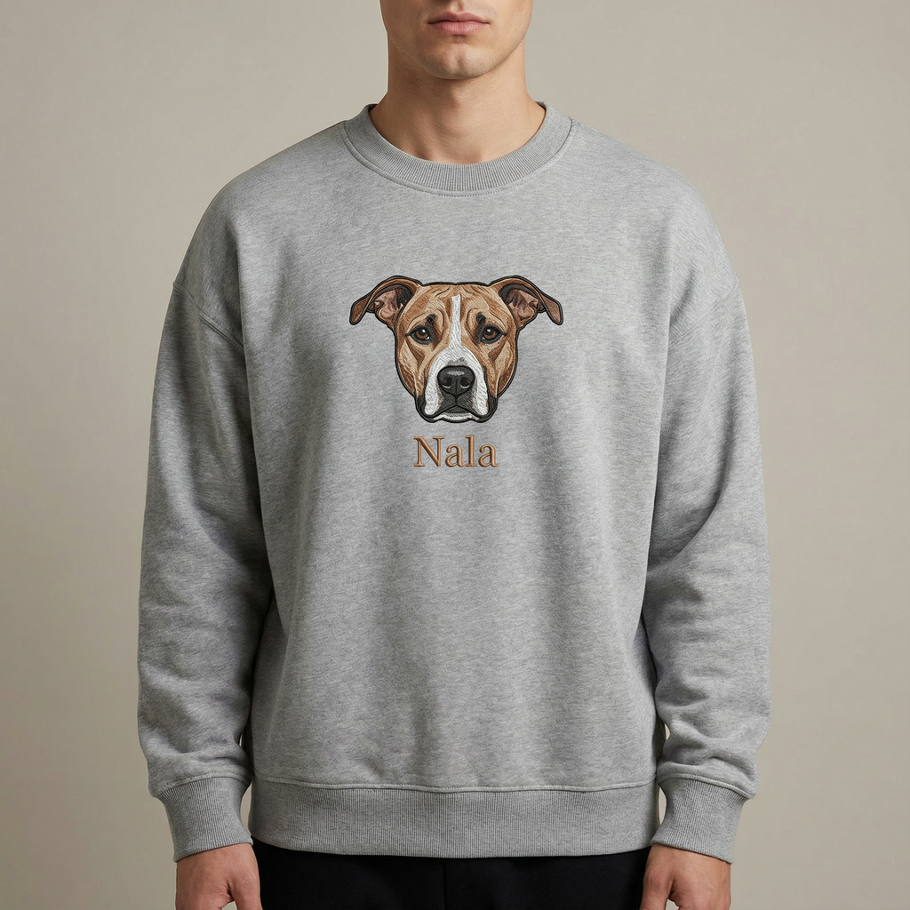 Bluza Oversize Unisex z dużym haftem pupila