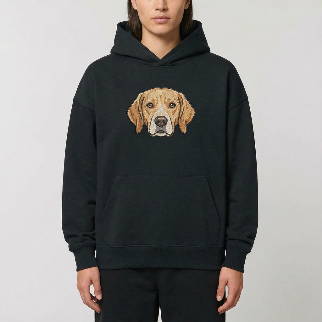 Bluza Oversize Unisex z kapturem z dużym haftem pupila