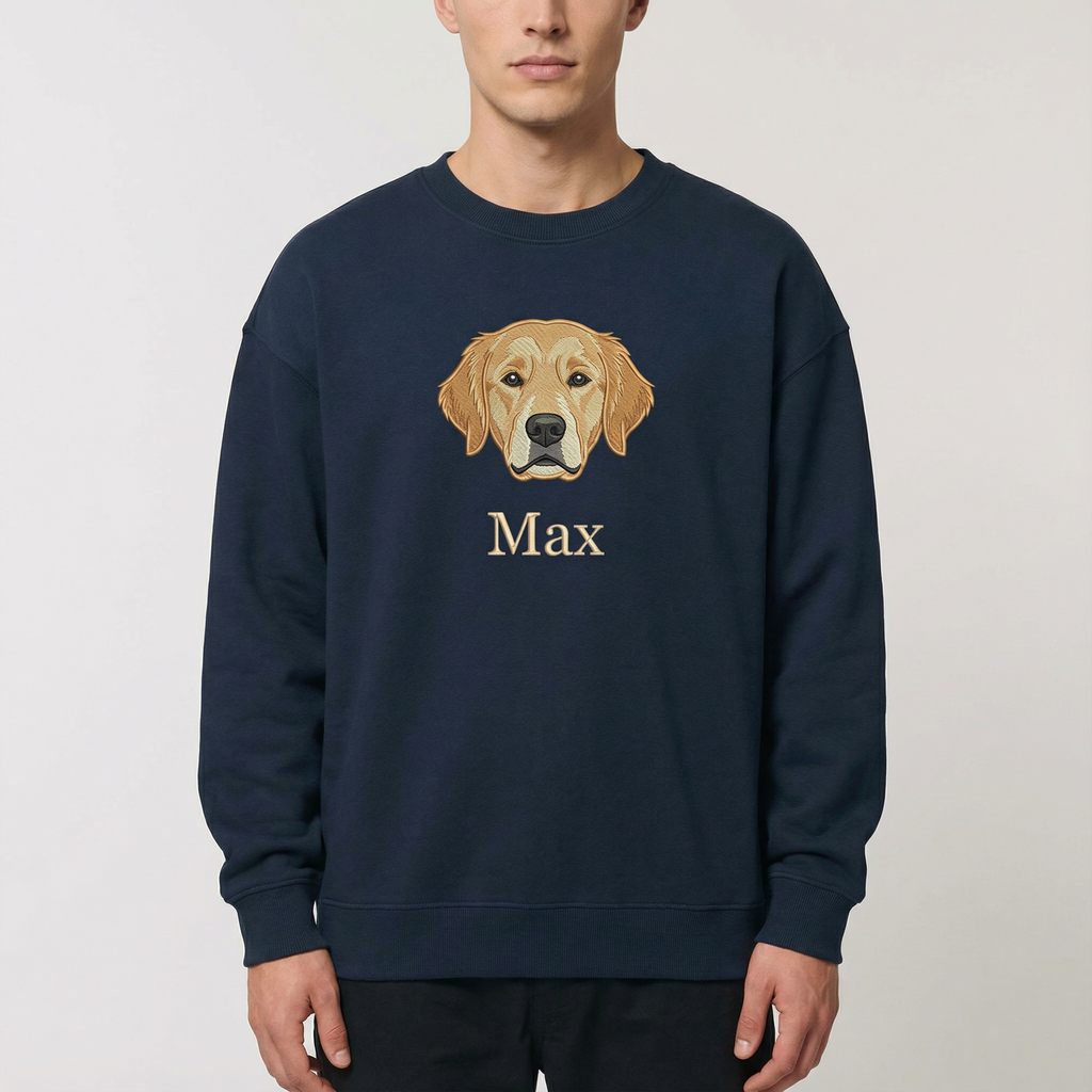 Bluza Oversize Unisex z dużym haftem pupila