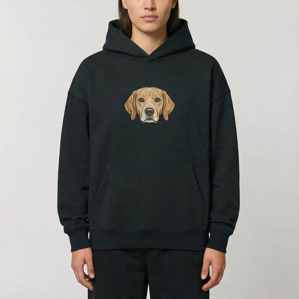 Bluza Oversize Unisex z kapturem z dużym haftem pupila